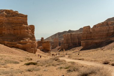 İsrail 'in kuzeyindeki Negev Çölü' nün güzel manzarası