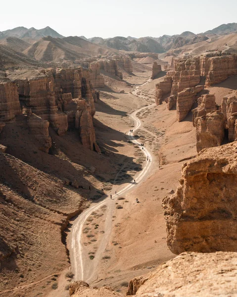 Park Narodowy Wielki Kanion Kazakhtsan Charyn — Zdjęcie stockowe