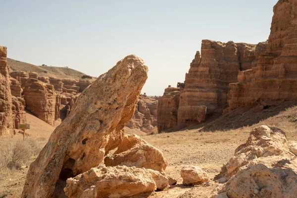 Antiche Rovine Del Wadi Rum Jordan — Foto Stock