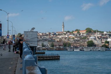 İstanbul 'un Boğaz' daki tekneden görünüşü
