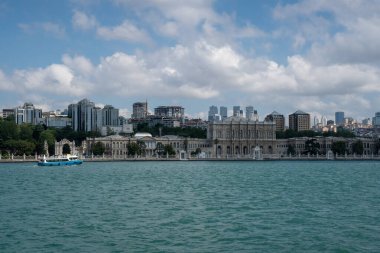 İstanbul 'un Boğaz' daki tekneden görünüşü