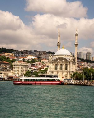 İstanbul 'un Boğaz' daki tekneden görünüşü