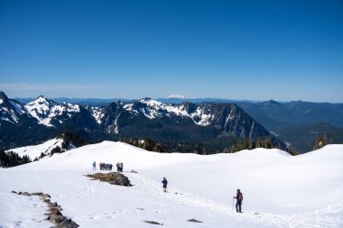 Mount Hood Ulusal Parkı 'nın güzel manzarası, Washington, ABD