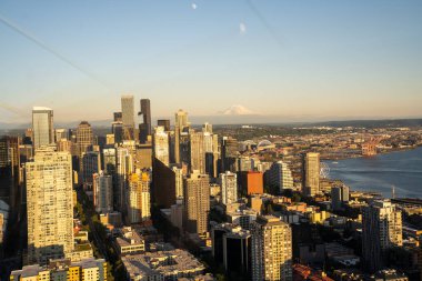 Seattle şehir merkezinden ufuk çizgisi