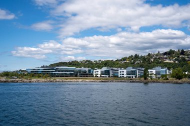 Vancouver, İngiltere Kolombiya, Kanada - Vancouver şehrinin liman manzarası