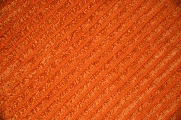 Close Tecido Texturizado Laranja Úmido Com Linhas Entre Pilha Baixa — Fotografia de Stock