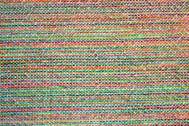 Beyaz, yeşil, kırmızı, sarı ve siyah dokuma kumaşlarını kapat;