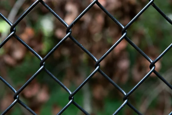 stock image close up, chain link fence, metal barrier meant to keep something either in or out, used to restrain or protect