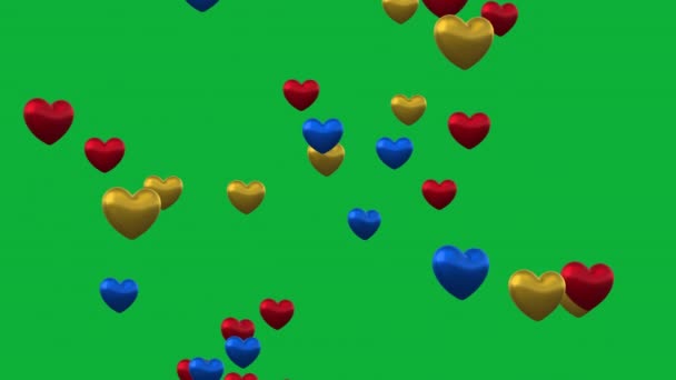 Animación Del Latido Del Corazón Vida Día San Valentín Boda — Vídeos de Stock