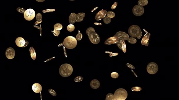Добавьте Динамический Элемент Свой Проект Помощью Эффекта Фантастической Трехмерной Монеты — стоковое видео