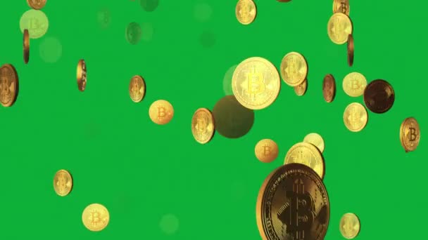 Maak Project Opvallen Met Een Betoverende Bitcoin Loop Animatie Engage — Stockvideo