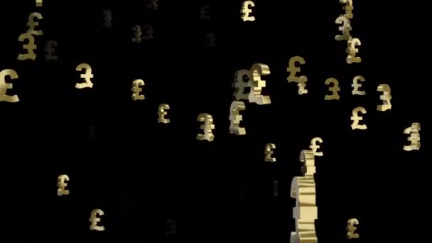 Verwen Publiek Met Een Boeiende Pound Currency Animation Voor Project — Stockvideo