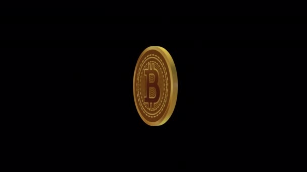 Rendi Tuo Progetto Successo Eccezionale Con Animazione Bitcoin Impressionante Trasforma — Video Stock