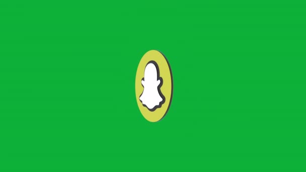 Pobierz Creative Eye Catching Logo Animation Social Media Snapchat Logo — Wideo stockowe