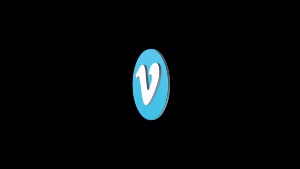 Buat Identitas Brand Memorable Dengan Logo Vimeo Animasi — Stok Video