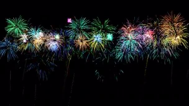 Haga Que Sus Recuerdos Vacaciones Sean Inolvidables Con Nuestro Fireworks — Vídeos de Stock