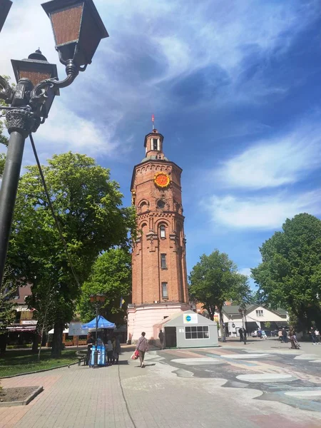 Centralne Miasto Wieża Winnica Ukraina — Zdjęcie stockowe