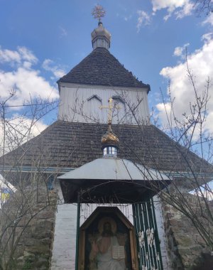 St. Nikolay Ortodoks Kilisesi 'nin çan kulesi, Vinnytsia, Ukrayna