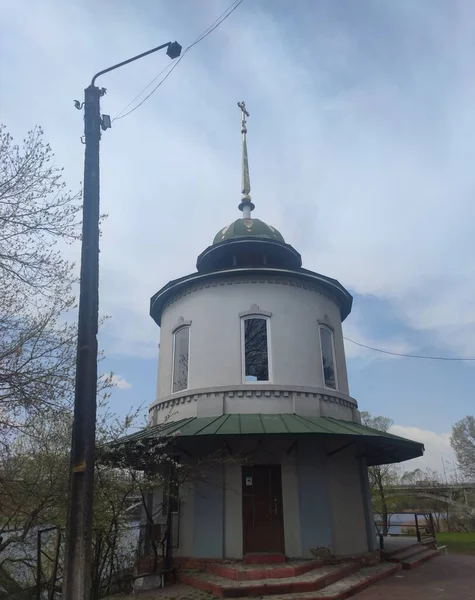 Torre Sino Igreja Ortodoxa Beata Ksenia Petersburgo Vinnytsia Ucrânia — Fotografia de Stock