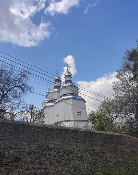 Озеро Православної Церкви Святого Миколая Вінниця Україна — стокове фото