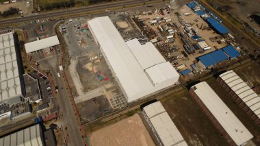 Bogota ve binalarının güzel renkleriyle havadan çekilmiş fotoğrafları.