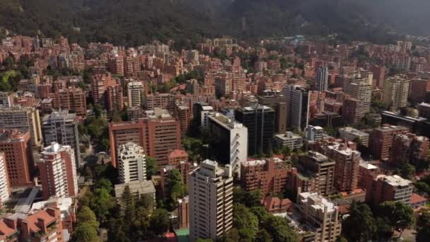 Fotos Aéreas Bogotá Seus Edifícios Com Suas Belas Cores — Vídeo de Stock