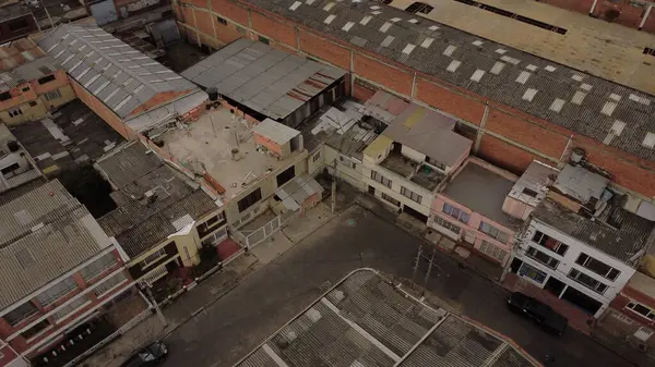 Bogot sokakları, gökyüzü ve binalar yukarıdan alındı