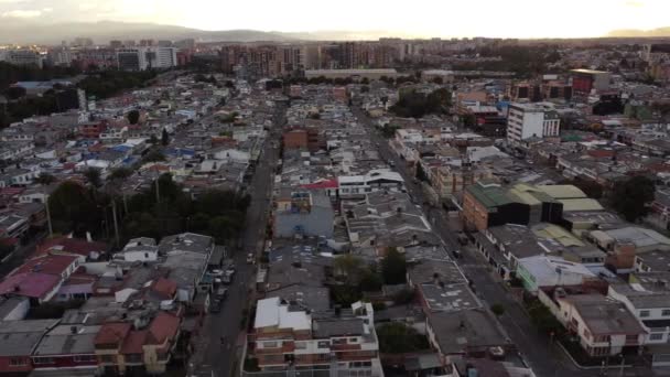 Bogot Ruas Céus Edifícios Retirados Cima — Vídeo de Stock