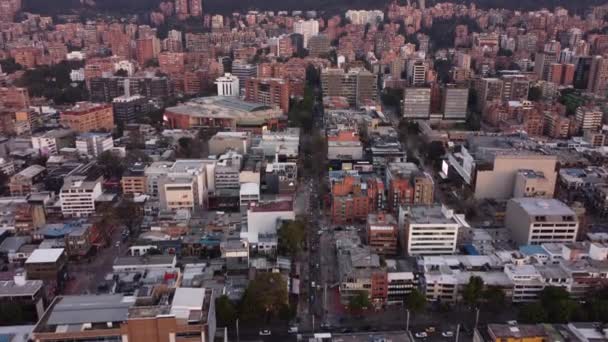 Bogot Tardes Con Sus Edificios Rojos — Vídeo de stock