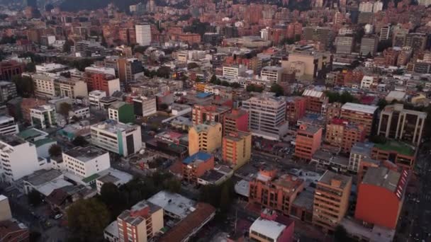 Tardes Bogot Com Seus Edifícios Vermelhos — Vídeo de Stock