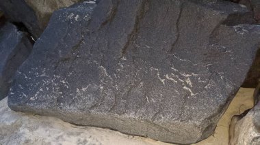 Güney Kaliforniya 'da tenha plajlar, gün batımları, sörfçüler, gelgit havuzları, palmiye ağaçları ve Encinitas Kaliforniya' daki Swamis Resif Sörf Parkı 'ndaki kaya soyutlamaları.