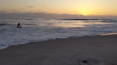 San Diego 'nun 25 mil kuzeyinde Encinitas sahilindeki Swamis Resif Sörf Parkı' nda güzel günbatımları, gelgit havuzları, palmiye ağaçları ve plaj kayaları olan gözlerden uzak plajlar..