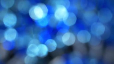 Bulanık mavi boncukların makro görüntüsü