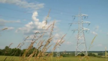 Kırsal enerji dağılımı: doğadaki pilon. Yaz günü