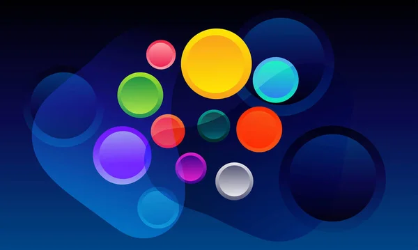 Abstrait Multicolore Cercle Dégradé Fond — Image vectorielle