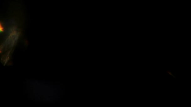 Abstrato Arco Íris Flare Preto Transição Espalha Através Tela Branca — Vídeo de Stock