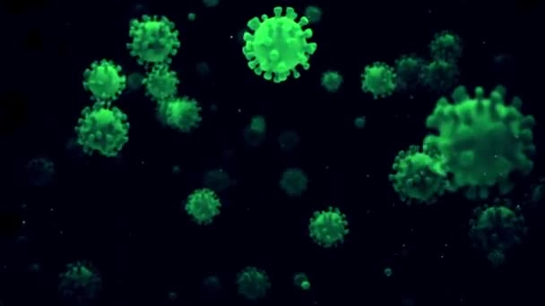 Bactérias Vírus Patógeno Placa Microscópica Coli Multiplicando Sob Microscópio Eletrônico — Vídeo de Stock
