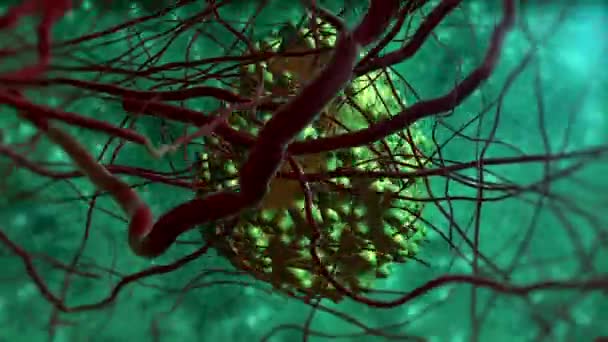 Cancer Cells High Details Animație Lume Cancere Februarie Concept Imagini — Videoclip de stoc