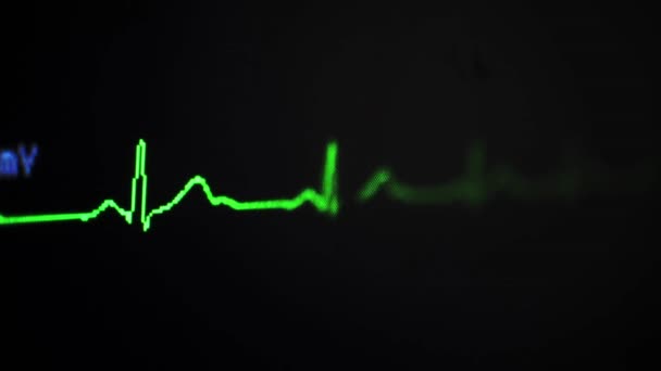 Kardiolog Srdeční Tep Nemocnice Zelená Ploché Lékařské Srdce Medicína Symbol — Stock video