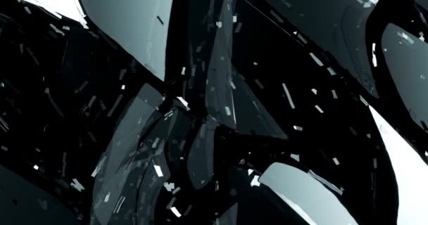Realistische Glassplitter Praktische Compositing Elemente Effekt Animationsbildschirm Hintergrund — Stockvideo