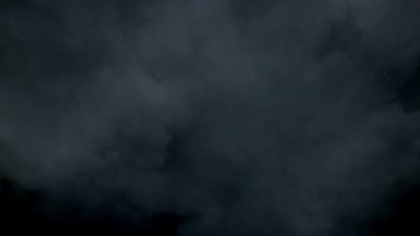Tornádó Repülő Törmelékkel Cgi Animációs Vihar Fekete Háttérben Örvény Füst — Stock videók