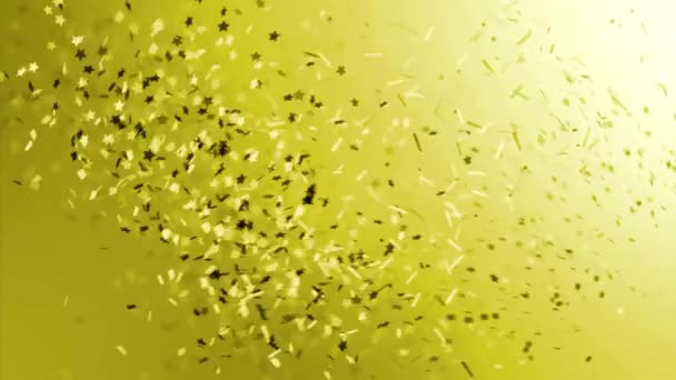Confetti Lucht Vallen Tijdens Animatie Achtergronden Meerkleurige Confetti Party Surprise — Stockvideo