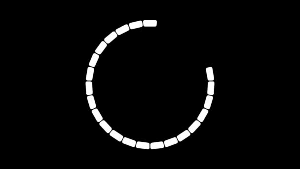 Χρονόμετρο Αντίστροφης Μέτρησης Μαύρο Φόντο Animation — Αρχείο Βίντεο