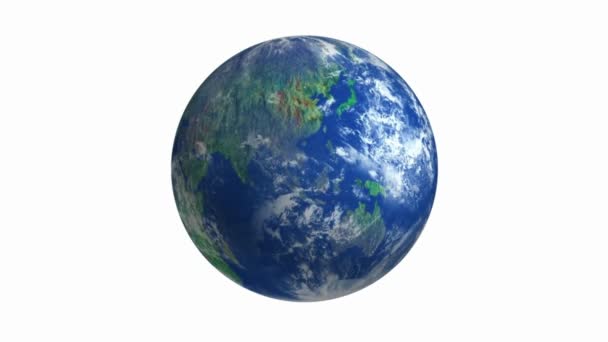Глобальні Мережеві Технології Футуристична Карта Світу Презентація Концепція Планети Земля — стокове відео