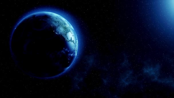 Planet Earth Globe Világ Animáció Koncepció Globális Kontinens Tér Prezentáció — Stock videók