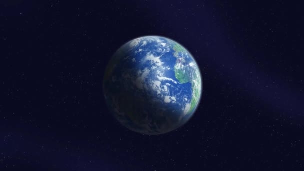Föld Illusztráció Bolygó Földgömb Globális Világtérkép Gömb Elvont Háttér Feltárás — Stock videók