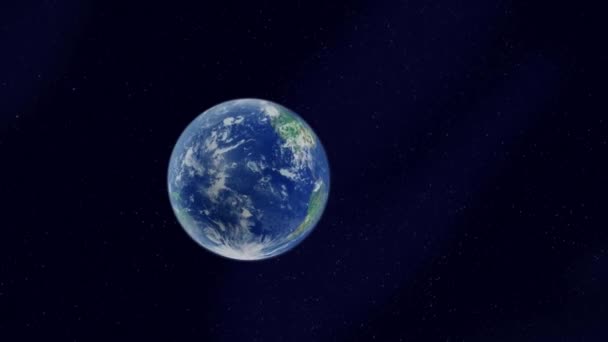 Вращение Земного Шара Рендеринг Изолирован Черном Фоне Глобальный Бизнес Коммуникации — стоковое видео