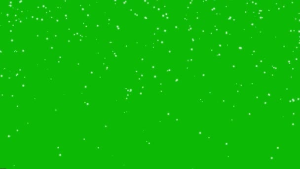 Vánoční Animace Světla Částice Vločky Abstraktní Šťastný Nový Rok Zelené — Stock video