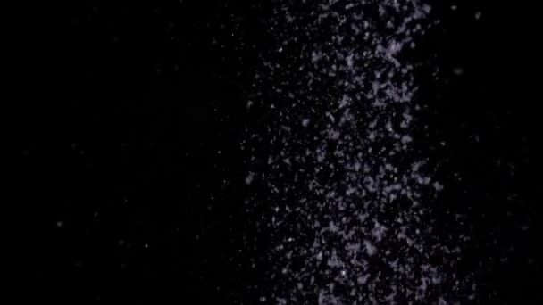 Seamless Looped Fondo Nevada Caída Partículas Copos Nieve Animación Confeti — Vídeos de Stock