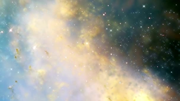 Spiral Galaxy Vintergatan Solsystemet Timelapse Natthimmel Stjärnor Bakgrund Vacker Nebulosa — Stockvideo